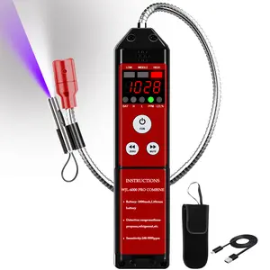 Gas Detector, Natural Gas Detector, Refrigerant Leak Detector with Audible & Visual Alarm for Home and RV,CFCs, HCFCs, HFCs, HFOs, HCs, HVAC Tools Portable digital meter 410 a buzzer