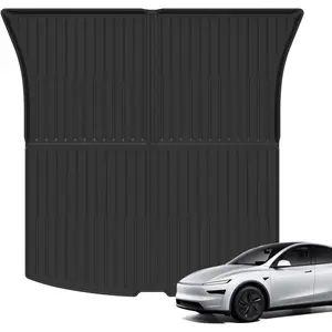 Cargo Mat for 2025 Tesla Model Y Juniper, for Tesla New Model Y 5-Seater Accessories, All Weather TPE Cargo Liner, Custom Fit Heavy Duty Non Slip Trunk Pro
