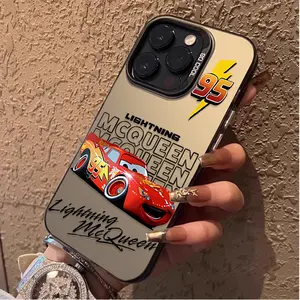 Lightning McQueen Matte PC Hard Phone Case for iPhone 17 Air 16 15 11 12 14 13 Pro Max XS X XR Plus 8 7 SE 2020 Shockproof Cover