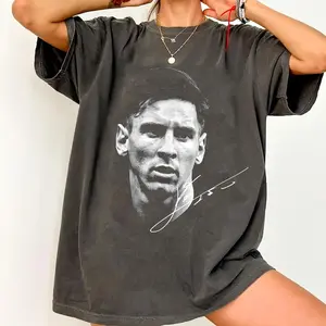 Unisex Lionel Messi Shirt - Vintage Design Argentina Soccer Football Fan