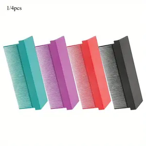 1/4pcs Barber Straightening Comb Attachment For Hair, Hair Straightener Comb, Hair Straightening Comb Attaches To Flat Iron For Low And High Temperature, Styling Comb For Hair Stylist Tool