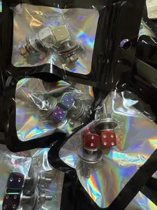 Dice License Plate Bolts - Colorful Dice Shaped License Plate Bolts for US Vehicles & 12x6 Plates - Secure & Stylish - Set of 2