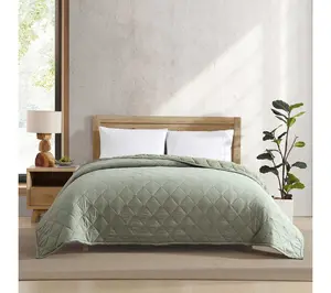 Eddie Bauer Classic Soft Green Quilted Full/Queen Blanket