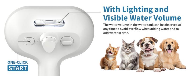 Steam Brush for Pets Long Short Haired, 3-in-1 Spray Dematting Comb with One-Button Clean, Grooming Tool for Small Animals Steam Brush for Pets Long Short Haired, 3-in-1 Spray Dematting Comb with One-Button Clean, Grooming Tool for Small Animals