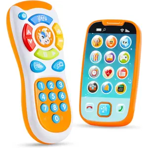Smartphone Toys for Baby, Remote Control Baby Phone with Music, Learning Toy, Birthday Gifts for Infants, Kids, Boys and Girls, Easter Basket Stuffers