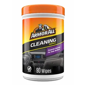 Armor All Car Cleaning Wipes, Wipes for Car Interior and Car Exterior, 90 Wipes Each