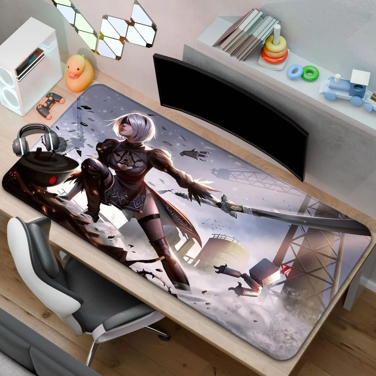 Nier Automata Mouse Pad | 2B Desk Mat | A Gift for Gamers