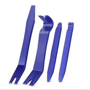 Car Trim Removal Tool Hand Tools - 4pcs Purple Tools for Pry Bar Use in Audio, Door, and Interior Applications
