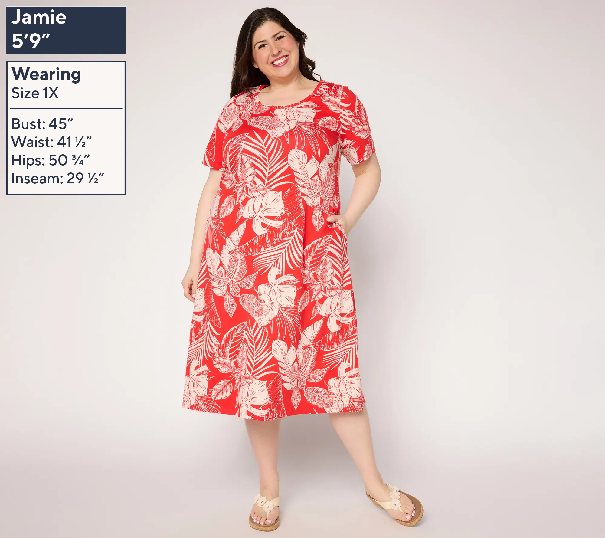 Denim & Co. Beach Jersey Petite Midi Dress with Pockets - TikTok Shop Denim & Co. Beach Jersey Petite Midi Dress with Pockets - TikTok Shop