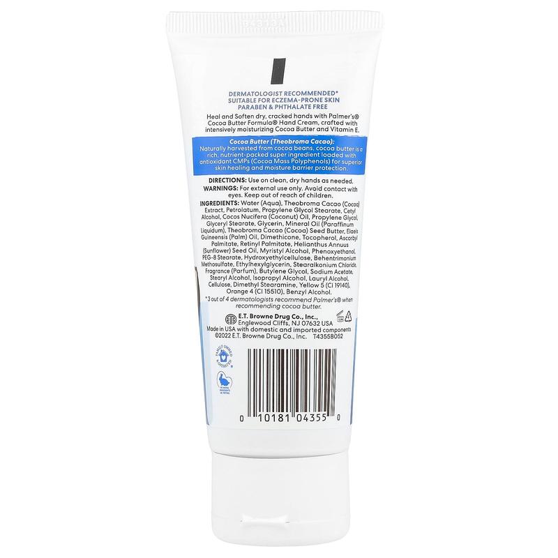 Palmer's Cocoa Butter Formula® with Vitamin E, Hand Cream, 3.4 oz (96 g)