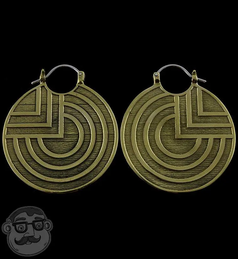 Verge Brass Earrings - Weights