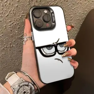 Cute expression patterns Fashion TPU Laser Craft Phone Case for iPhone 17 16 15 14 13 12 11 Samsung Galaxy S25 S24 S23 S22 Anti-Drop Protection