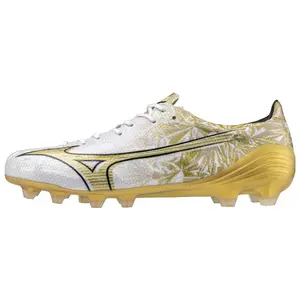 Mizuno Alpha AG Artificial Grass FG Cleats Durable Unisex Football Shoes Platinum Trending Shoes, House White Official Shoes to Get / Maison Mihara