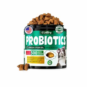 Cat Probiotics Tasty Chews for Digestive & Gut Support - Crunchy & Creamy Textur