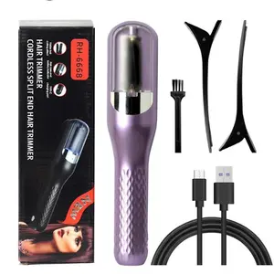 Spring Automatic Electric Hair Clipper, Multi-functional Type C Rechargeable Hair Split End Clipper, Professional 2 in 1 Hair Edge Control Trimmer, Portable Wireless Hair Trimmer, Hair Care Products, Mother's Day Gift, Trending Products
