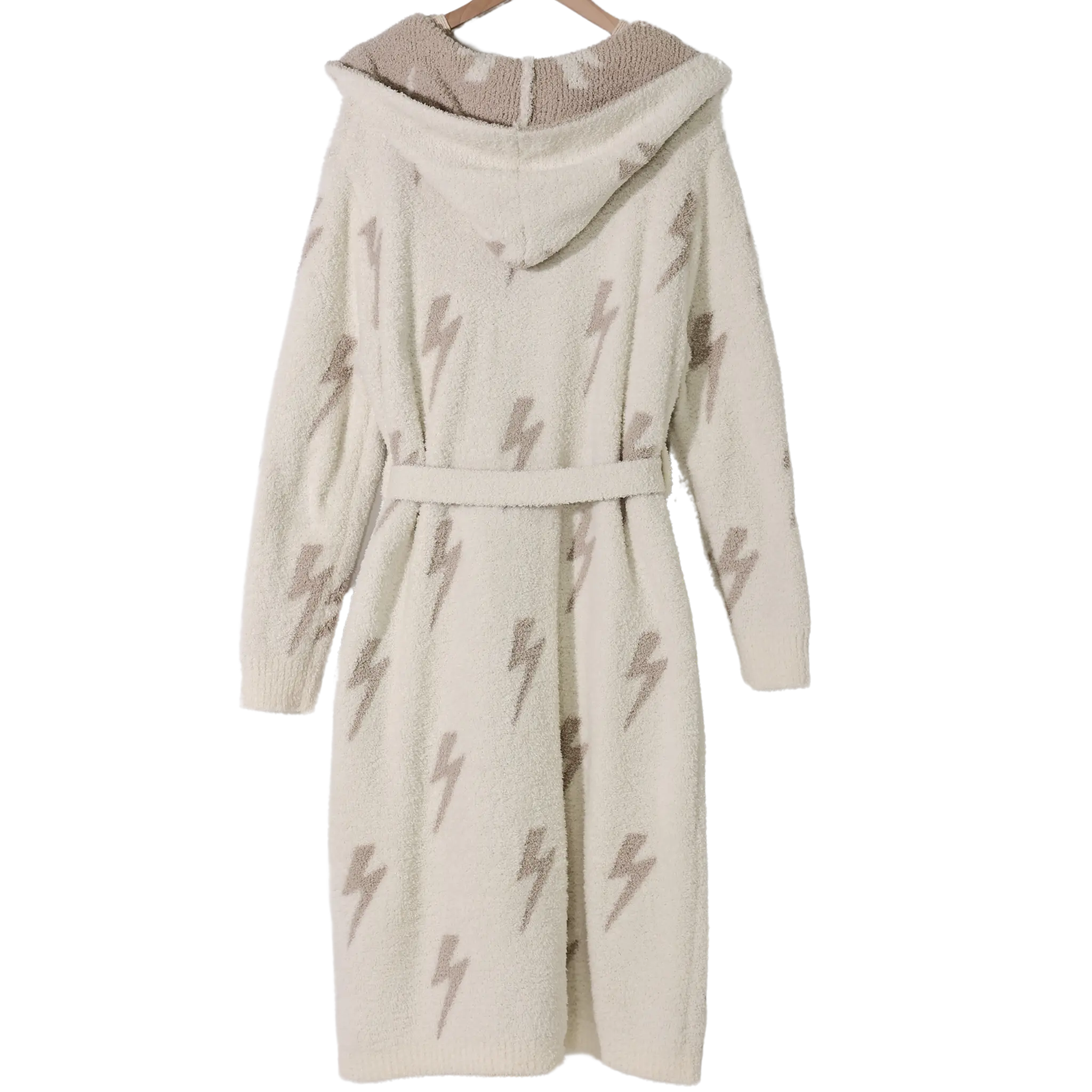 New Hooded Lightning Bolt Luxe Robe
