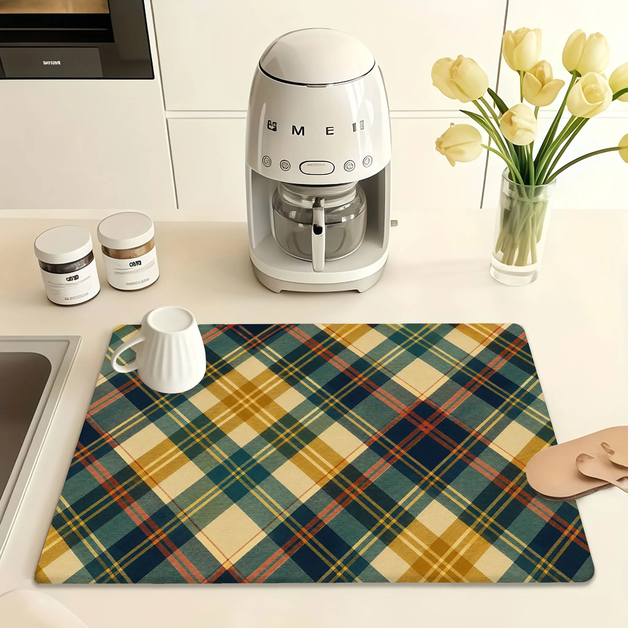 Non-Slip Waterproof PVC Table Mat Ultra-Durable Spill-Proof Oil-Resistant Easy-Rinse Table Protector Pad for Breakfast Bar & Kitchen Counter