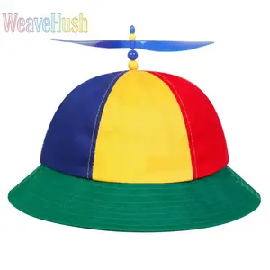 Unisex Propeller Bucket Hat, Adjustable Foldable Breathable Lightweight Cap, Spring-Autumn Outdoor Sun Protection Headwear for Beach Travel Daily Use,summervibes