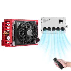 VEVOR Truck Air Conditioner, 12V 10000 BTU Mini Split AC Unit, 400 m/h Airflow Cab Air Conditioner, Quiet A/C Unit Fast Cooling for Semi Truck, Camper, Construction Vehicle, Crane, Tractor, Excavator