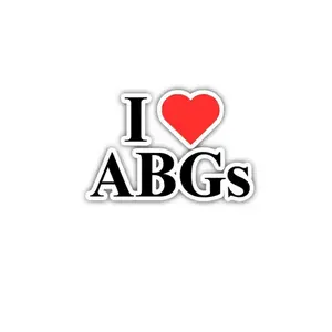 I LOVE ABGs Sticker/Decal