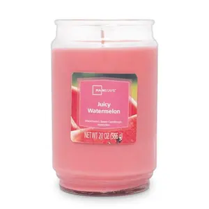 Mainstays Juicy Watermelon Scented Single Wick Candle, 20 oz.
