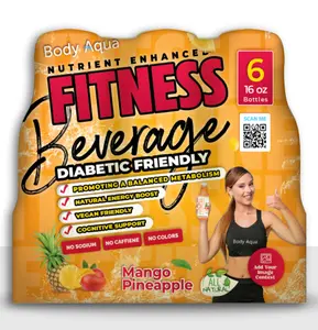 Body Aqua Fitness Beverage Mango Pineapple Flavor Natural Drinks