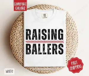 Raising Ballers Baseball Mom Comfort Colors Tshirt, Sports Mom Tshirt, Raising Ballers Tshirt, Baseball Mom Game Day