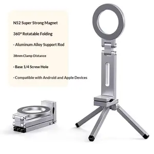 Cross-border hot-selling magnetic mobile phone bracket aircraft high-speed rail train special travel bracket magsafe tripod bracket