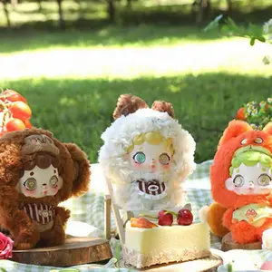 Qimiaoluli Animal Stealth Operation Series Vinyl & Plush Blind Box - Trendy Collectible Figurines, Cute Doll Ornaments! Perfect Gift for Girls, Ideal as Desktop Decor & Toy