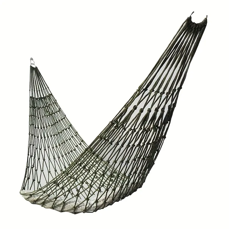 Nylon Mesh Netting Hammock with Hammock Rope, Outdoor Hanging Sleeping Bed Swing, Camping & Hiking Accessory, Hammock Rope Hammocks