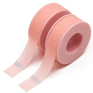 Lash Tape for Eyelash Extensions, Silicone Adhesive Eyelash Extension Tape, Pain-Free Removal Lash Tape for Sensitive Skin, Breathable Eyelash Extension Supplies (1 in x 4 Yds, 2 Rolls)