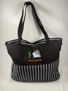 Cruise Life- Cruise Beach Bag Set - Built-in Webbing Towel Holder & Water Bottle Pocket - Recessed Zipper & Inside Pocket - Lightweight for Cruises & Poolside
