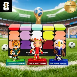 Limited edition FIFA2026 World Cup mascot figurine -9cm official authorized collectible mascot doll set