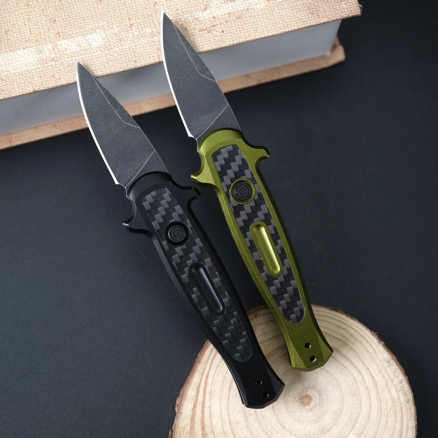 7150 Folding Pocket Knife with Aviation Aluminum Handle, Corrosion-Resistant Partially Serrated Blade, Lightweight EDC Tool for Camping, Hiking, and Fishing