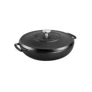 Lodge Blacklock Triple Seasoned 4 Quart Braiser with Lid