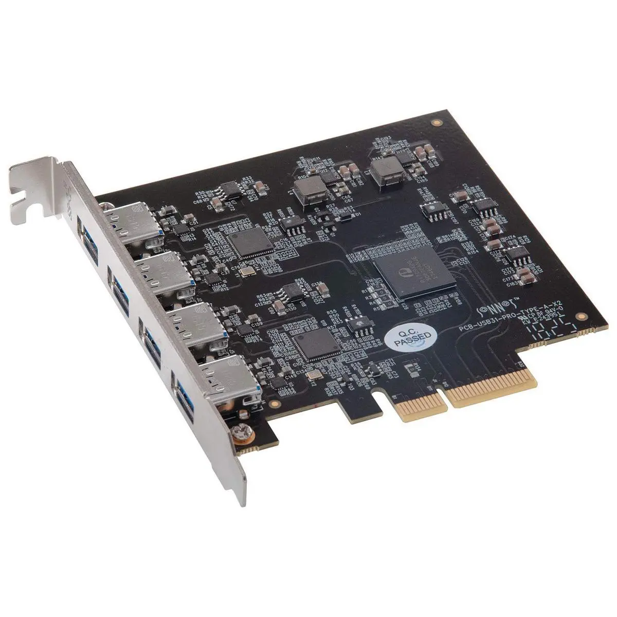 Sonnet Allegro Pro USB 3.1 PCIe Card, 4-Port SuperSpeed + USB 3.1 Gen 2 Card with Dual 10Gb Controllers
