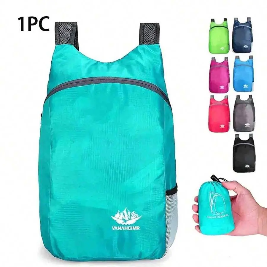 1PC  Ultralight Waterproof Travel Backpack ,Ultra-Compact Foldable Travel Backpack ,Lightweight Foldable Travel Backpack20L Waterproof Sports Bag Compact Foldable Design,  And Comfortable For Travel, Hiking, Cycling, And More- Space-Saving