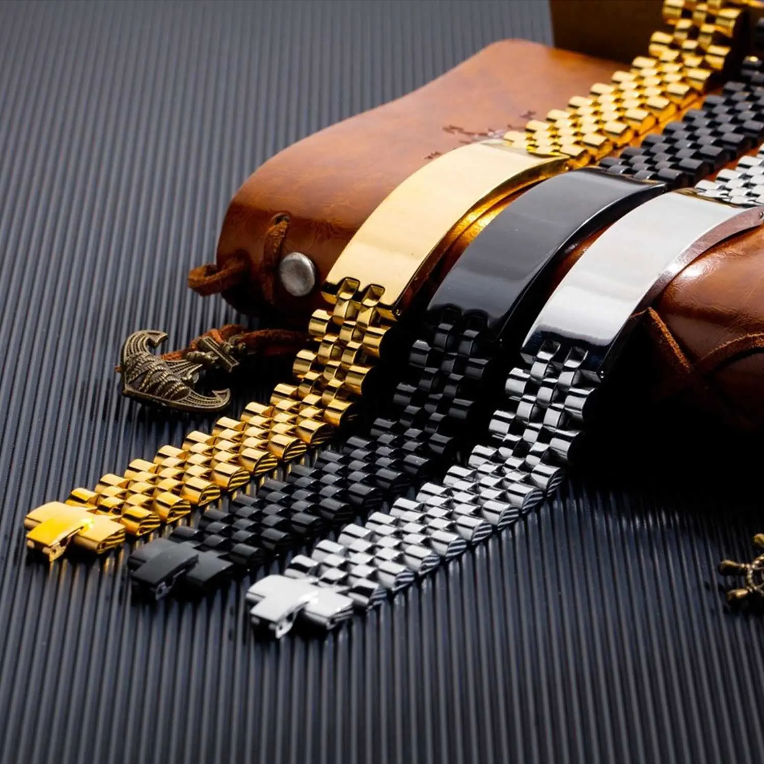 Masculine Personalized Watch Band Bracelet