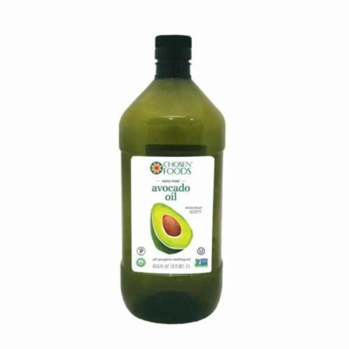 Chosen Foods 1L 100% Pure Natural Non-Sticky Avocado Oil (Pack of 4) - Heart-Healthy, Antioxidant-Rich, Kosher Cooking Oil for Baking, Frying, Sports Cycling