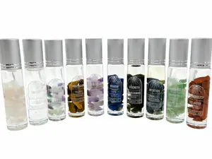 Gemstone Essential Oil Intention Crystal Roll‑On Perfumes
