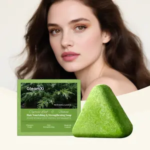 Gleamxi Peppermint Hair Soap, Gentle Daily Cleansing & Moisturizing Scalp Care, Voluminous Refreshing Hair Soap, Suitable for All Hair Types