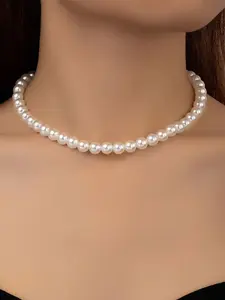 Bright Xiaomi Pearl Choker, Soft Commuter Style Unique Design, Near Round Flawless Bright Craftsmanship, Office/dating Elegant Accessory