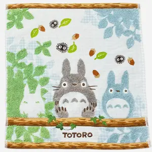 13.5"x13.5" Embroidered Printed Soft Decorative Anime Hand Facial Towel Home Decor