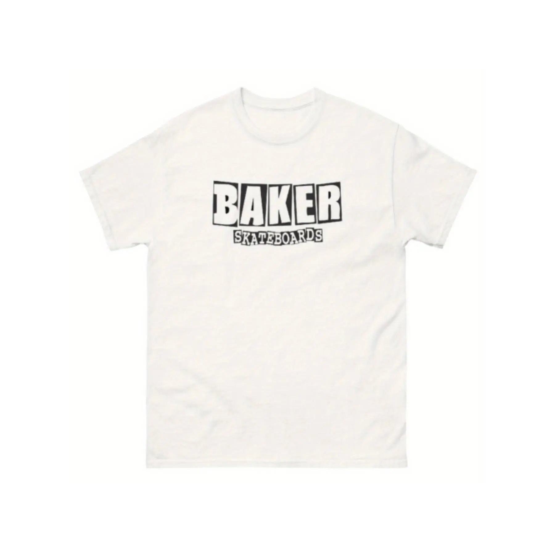 BAKER SKATEBOARDS Men's Cotton Round Neck Shortsleeve Tshirt - Regular Fit, Lightweight Retro 90s Skate Style Casual Menswear Top