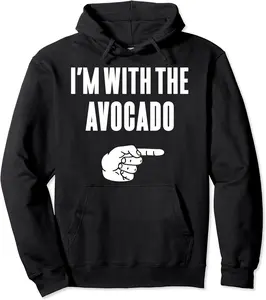 I'm With The Avocado Funny Halloween Couple Costume Gift Pullover Hoodie - Griseldatu Shop 52B07Z6WSNP9