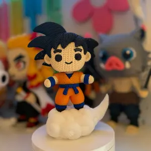Mini Goku Figure 6” Crochet-Style Goku | dbz Inspired 3D Printed