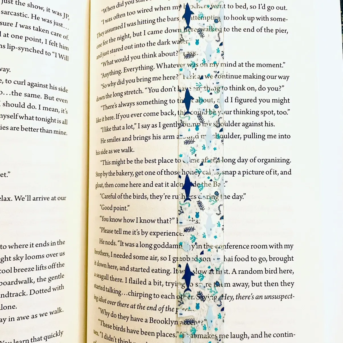 Skinny Bookmark featuring sharks for the perfect beach read Booktok, Perfect for Keeping Your Place in Your Favorite Novel