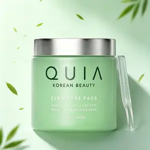 QUIA Dual-Action Toner Pads, 70 pieces PHA exfoliating pads for sensitive skin, hydrates skin, tightens pores and controls blackheads & blemishes