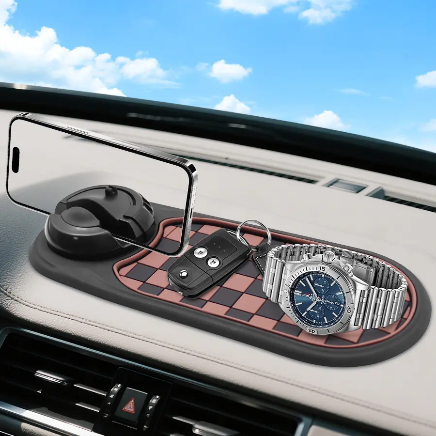 Car Phone Holder with Anti-Slip Pad, Safe Driving Experience for All Smartphones, Easy Installation for Every Driver, Multifunctional Car Accessories, Mobile Car Holder, Car Cellphone Mount, Car Phone Stand