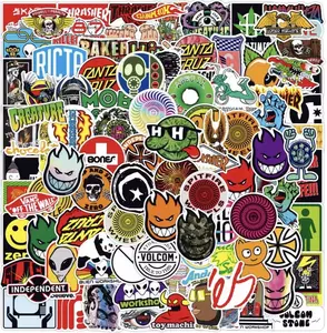 Skate Logo Brand Stickers 50pk Mix